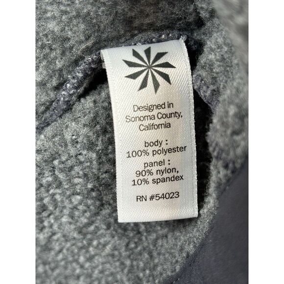 ATHLETA Truckee Jacket Heather Gray Women's XL Track Coat Full Zip Quilted - Picture 7 of 9